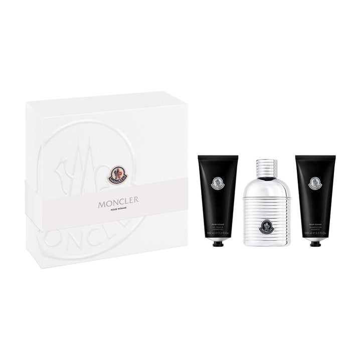 Moncler Pour Homme Coffret Eau de Parfum 100ml + Shower Gel 100ml + Shampoo 100ml | BY JOHN